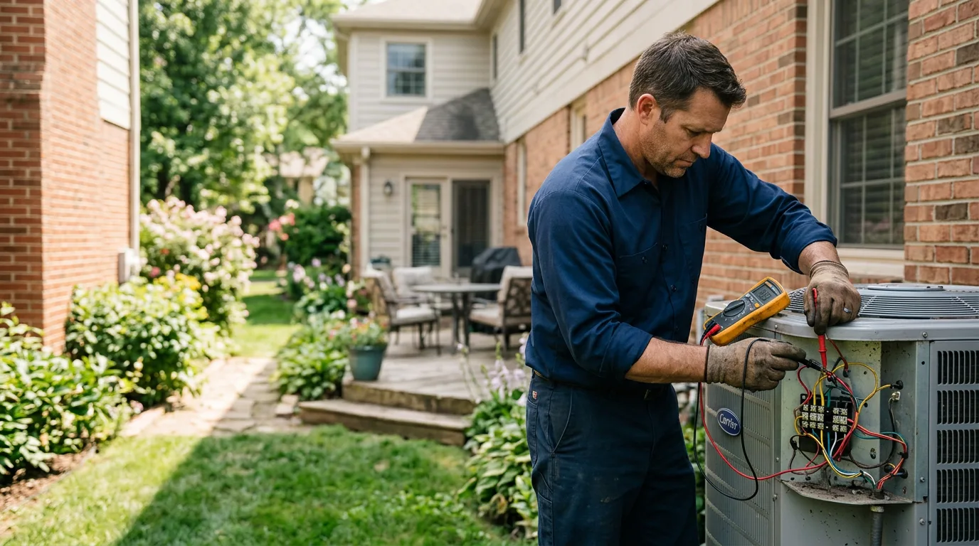 HVAC technician working near Guntersville, AL